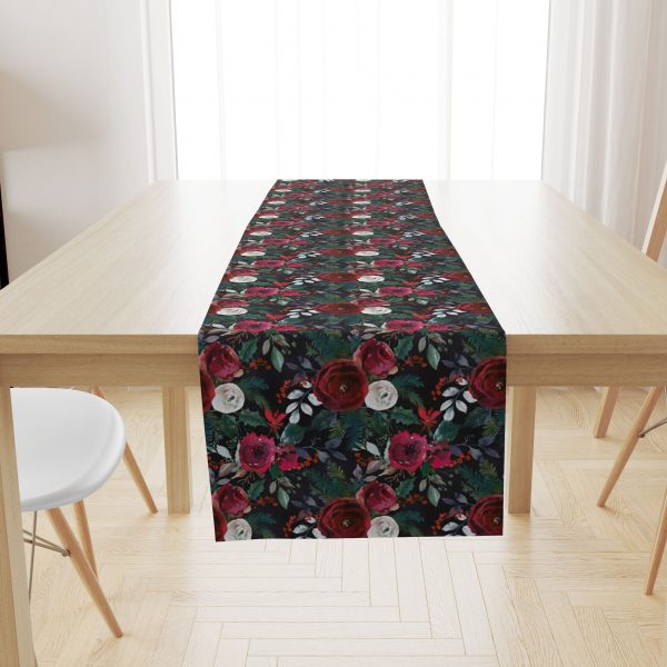 Dlhý vianočný behúň 40x180cm - GRENADINE: Dark