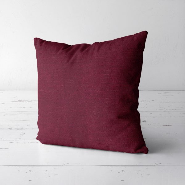 jednofarebná zamatová obliečka na vankúš 40x40 cm bordová