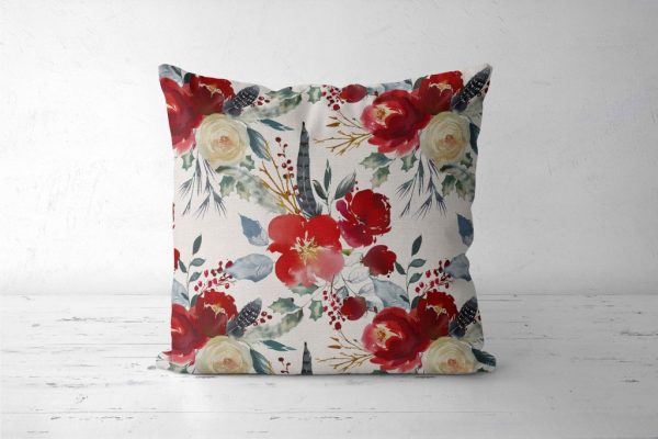 Zamatová obliečka na dekoračný vankúš 40x40 cm SCANDI: full pattern