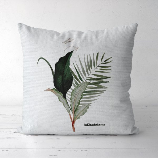 Obliečka na vankúš SELVA Excuisit leaves 40x40 cm