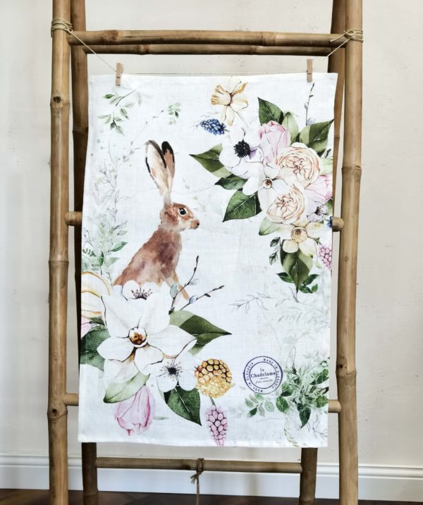 Veľkonočná ľanová utierka 40x60 cm Bunny